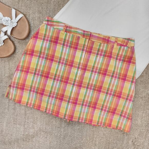 🌻3 for $18 B. Moss Pink Plaid Skort - Picture 1 of 4